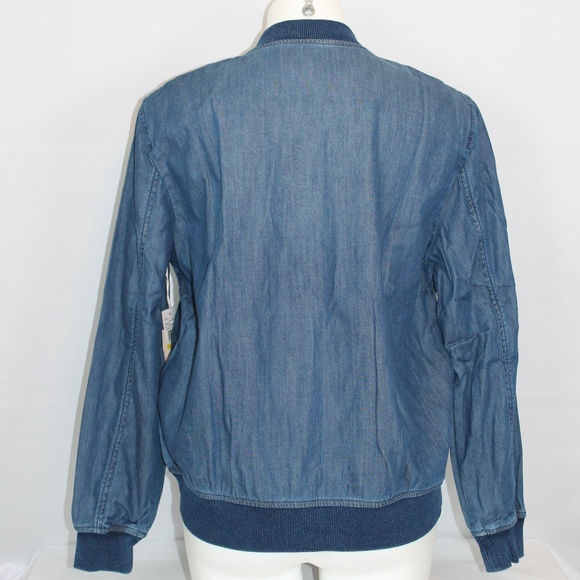 Vince Camuto Lightweight Jacket Blue Denim M NEW - Picture 3 of 6